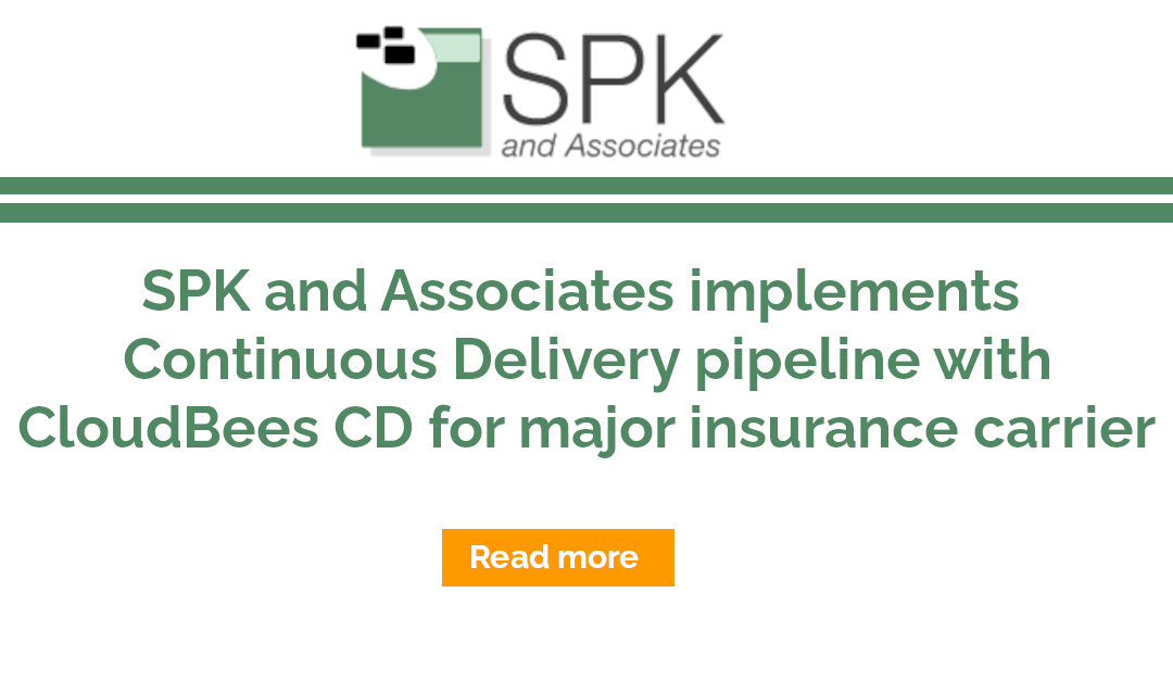 Continuous Delivery pipeline with CloudBees CD for major insurance carrier