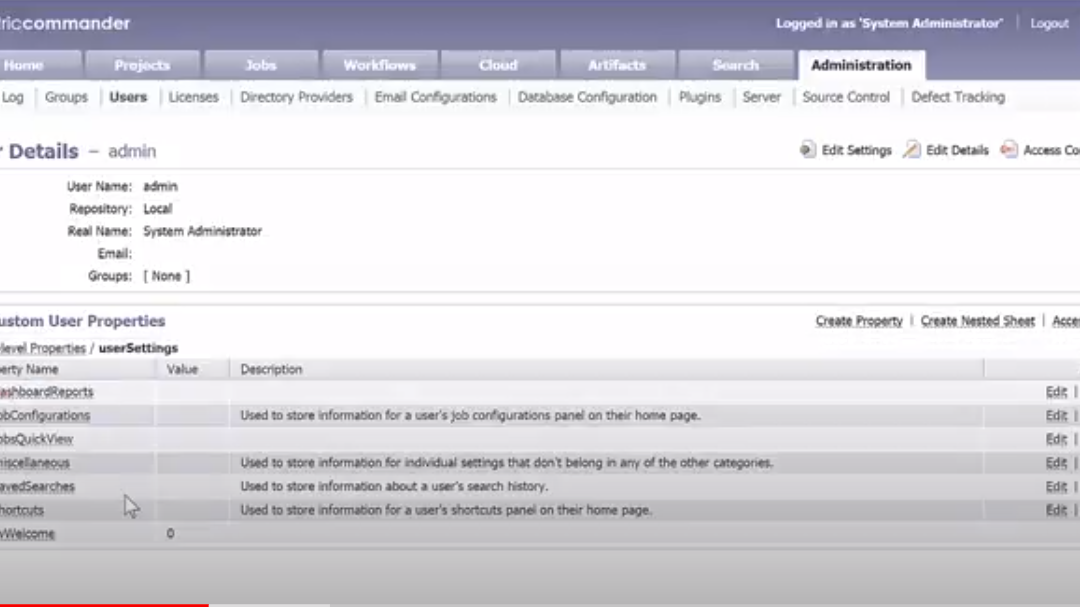 Electric Commander (Now CloudBees CD) Transferring Homepage Settings Between Users