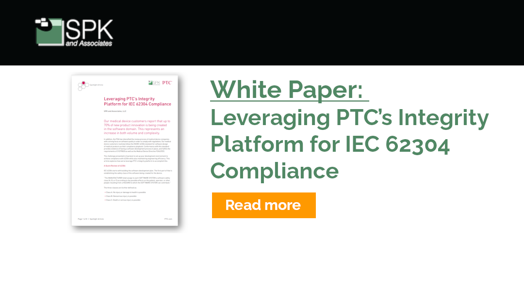 Leveraging PTC’s Integrity Platform for IEC 62304 Compliance