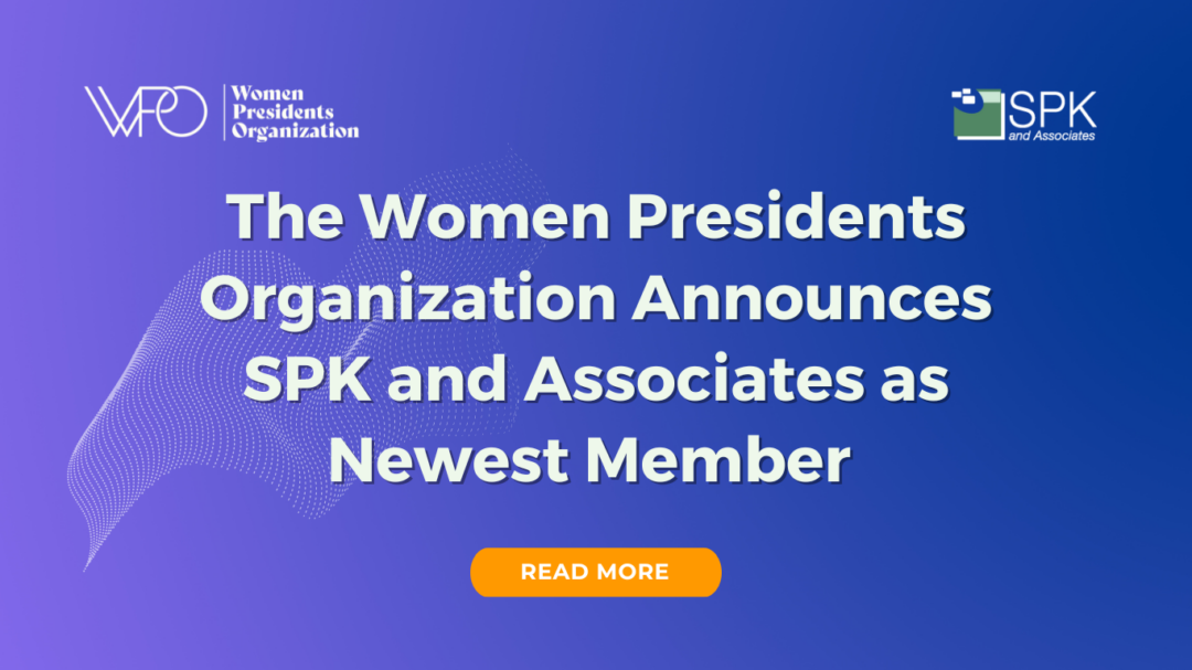 The Women Presidents Organization Announces SPK and Associates as Newest Member