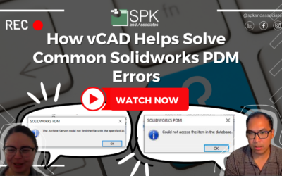 How vCAD Helps Solve: Error Accessing A File On The Archive Server, And, Cannot Access The Item In The Database
