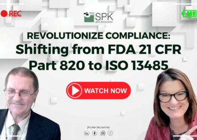 Shifting from FDA 21 CFR Part 820 to ISO 13485