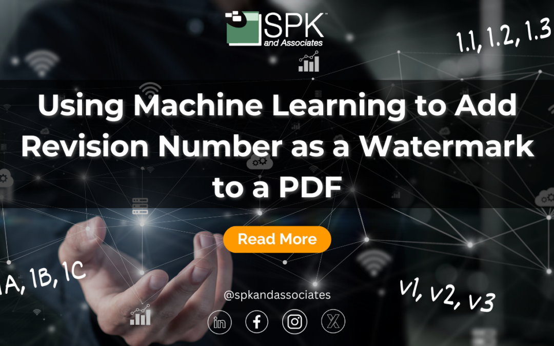 Using Machine Learning to Add Revision Number as a Watermark to a PDF