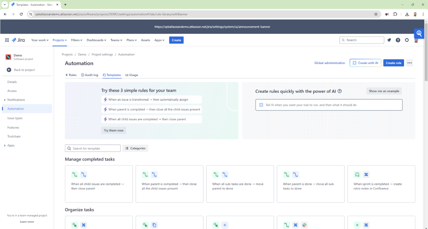 jira cloud jira automation