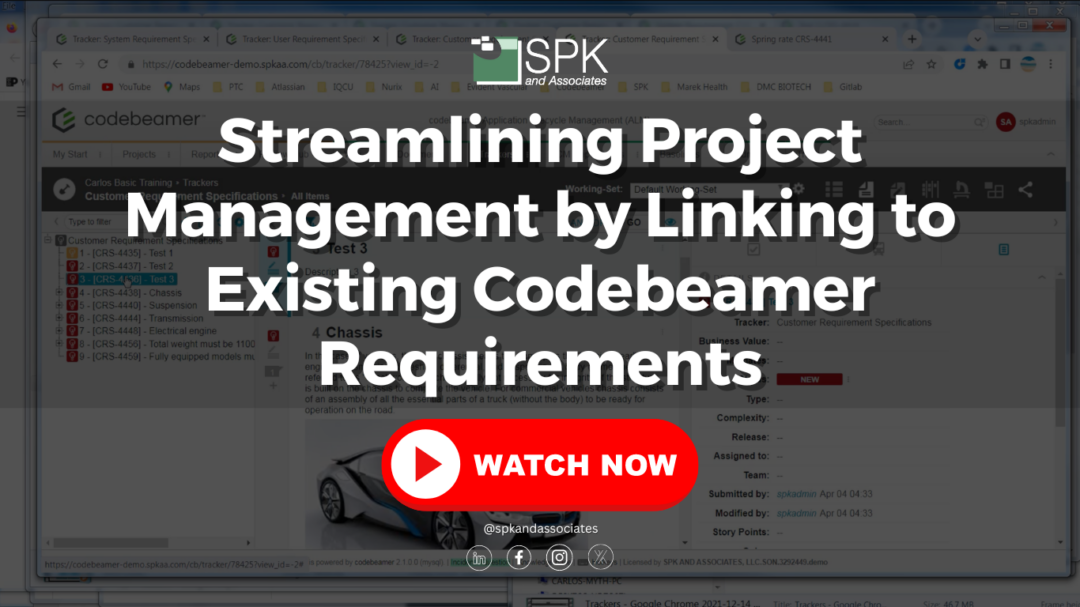Streamlining Project Management by Linking to Existing Codebeamer Requirements