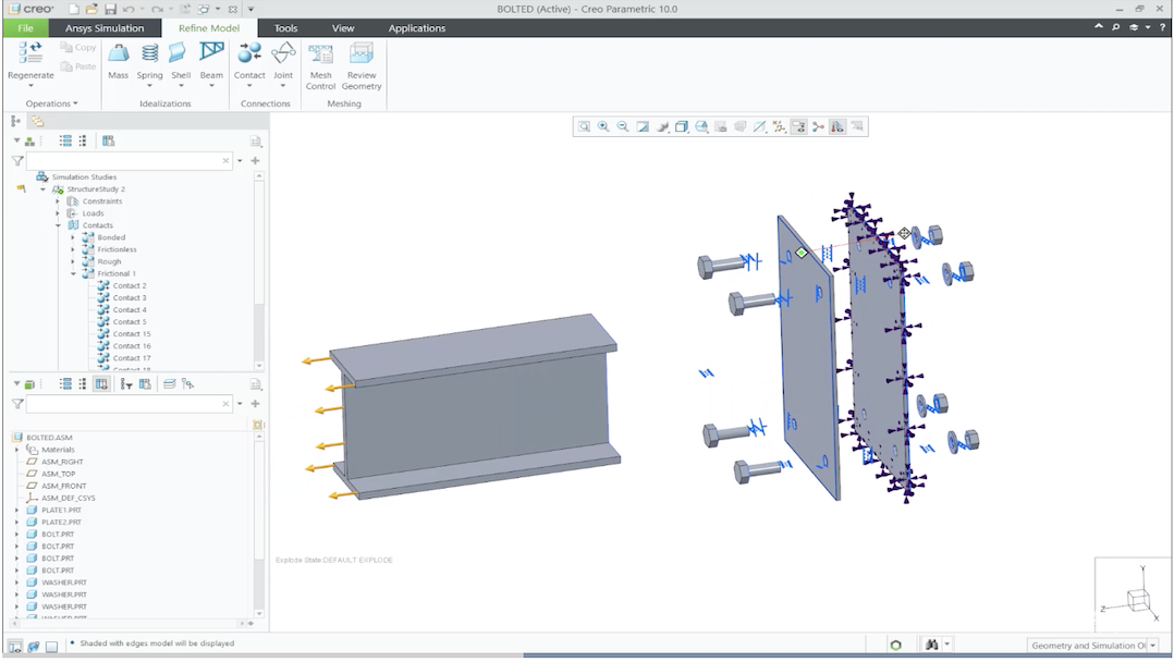 creo ansys simulation design simulation software