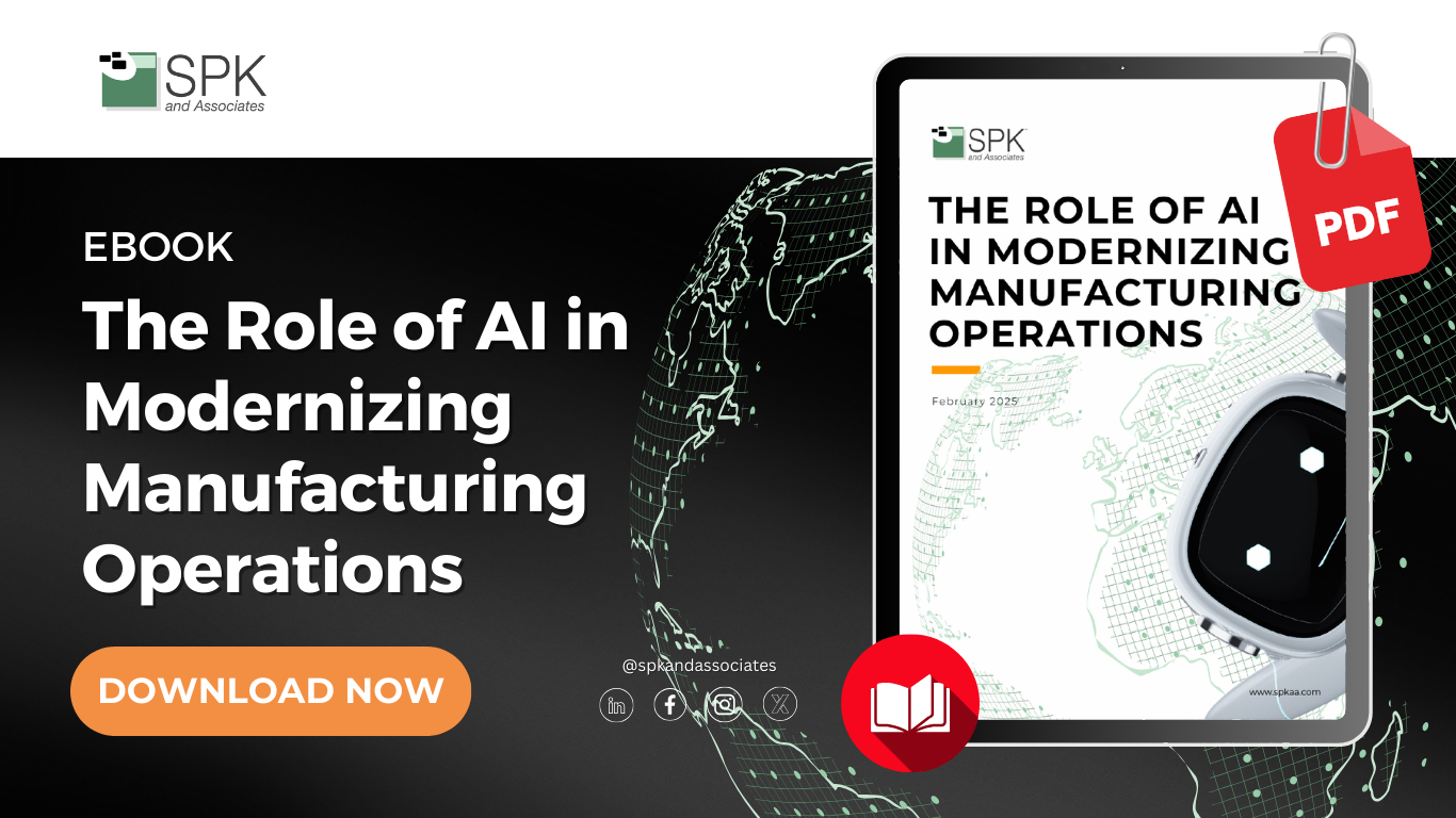 eBook - The Role of AI in Modernizing Manufacturing Operations featured image