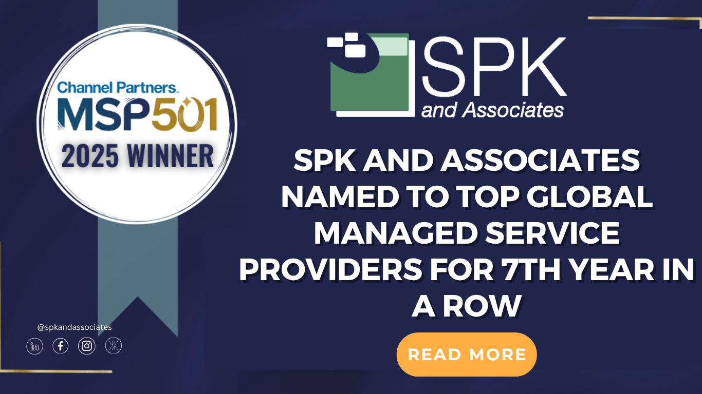 SPK and Associates Named to Top Global Managed Service Providers for 7th Year In A Row featured image