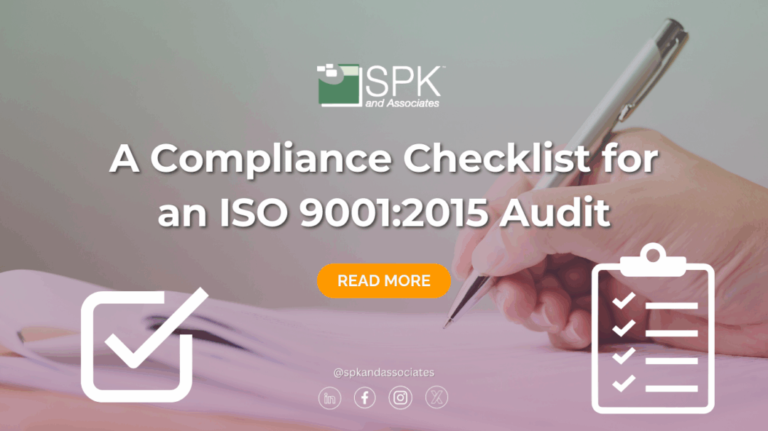 A Compliance Checklist for an ISO 9001:2015 Audit