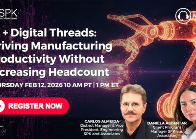 AI + Digital Threads- Driving Manufacturing Productivity Without Increasing Headcount