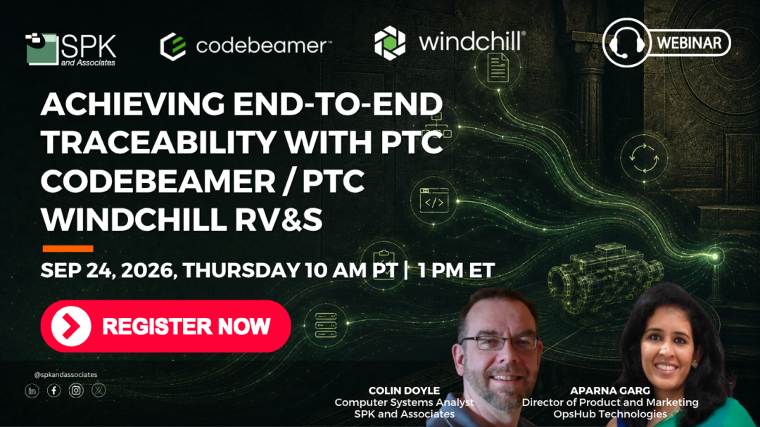 Achieving End-to-End Traceability with PTC Codebeamer / PTC Windchill RV&S