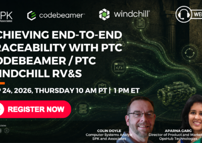 Achieving End-to-End Traceability with PTC Codebeamer / PTC Windchill RV&S